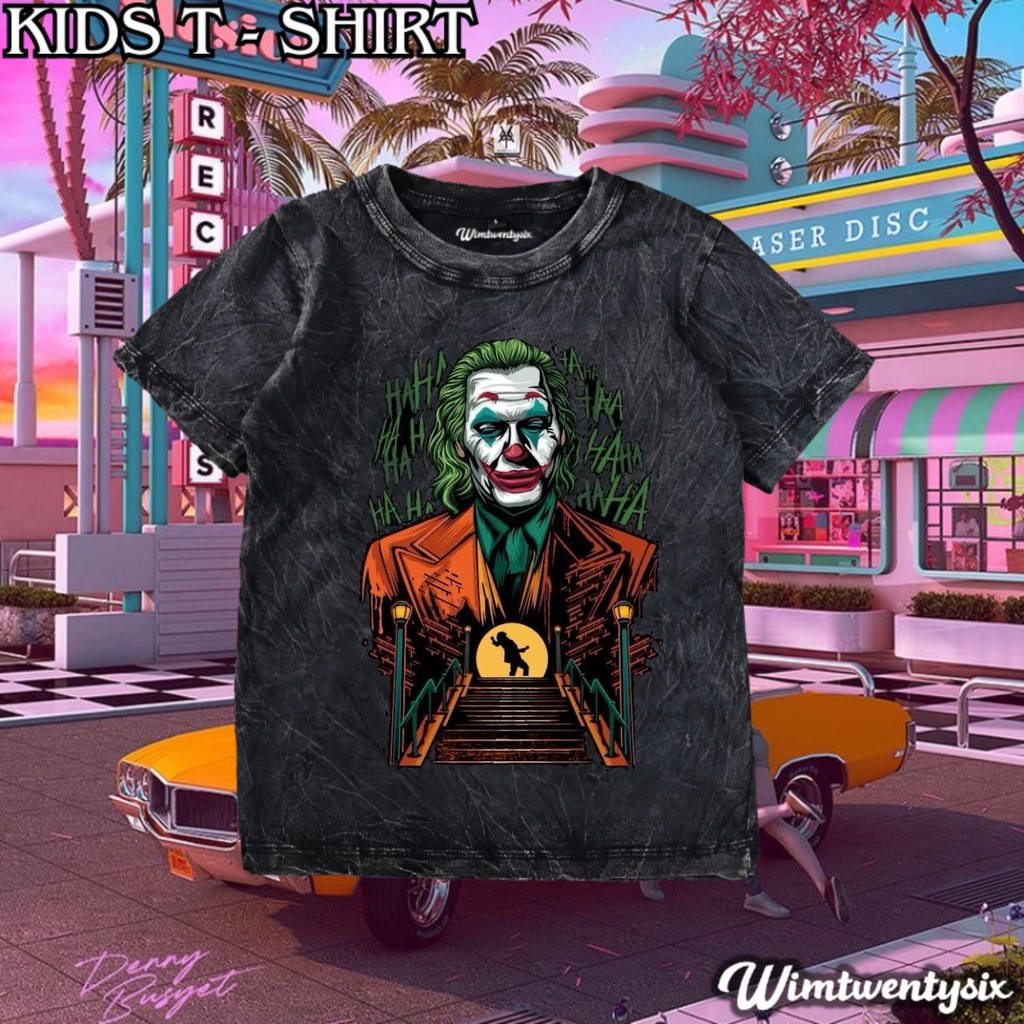 kaos joker washing vintage tee | kaos anak | baju anak