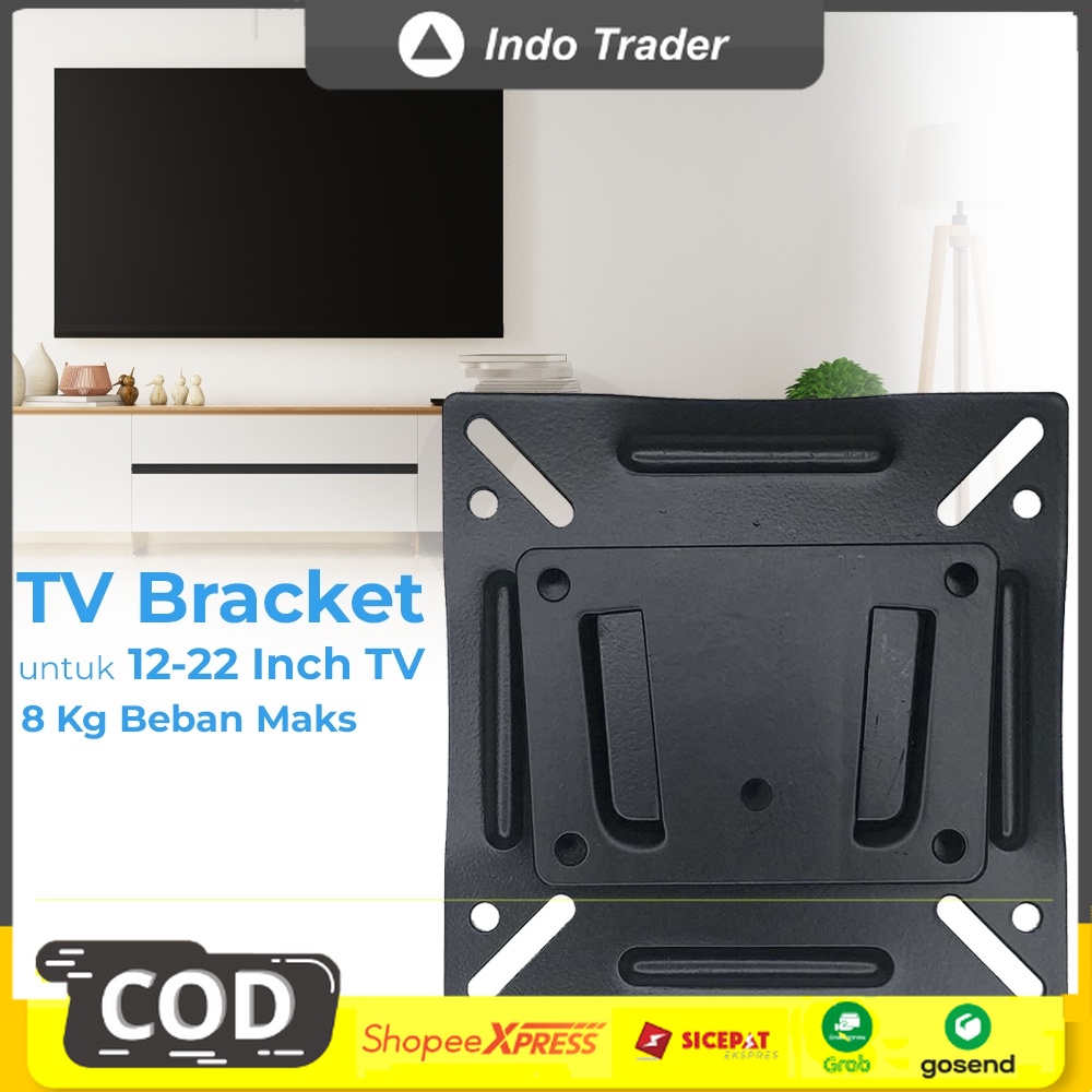 Bracket TV Metal 75 x 75 Pitch untuk 14-22 Inch Monitor &amp; TV