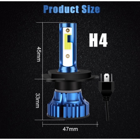 XSTORM Headlht H11 H4 LED H7 LED Bulb 80W H8 H1 H9 9005 HB3 9006 HB4 - H4
