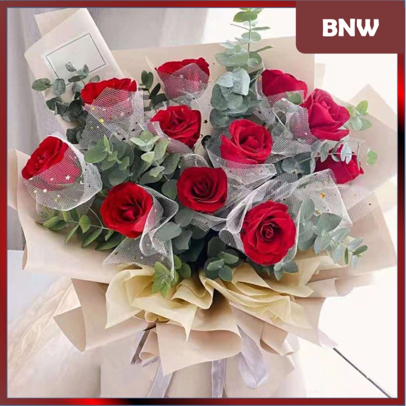 

BNW - MS2 STAR Kertas Buket Jaring Roll Motif Bintang Bulan/Flower Wrapping Paper - GROSIR