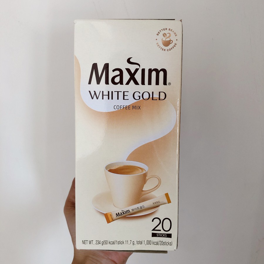 

MAXIM White Gold Korea Instant Coffee Kopi 20s
