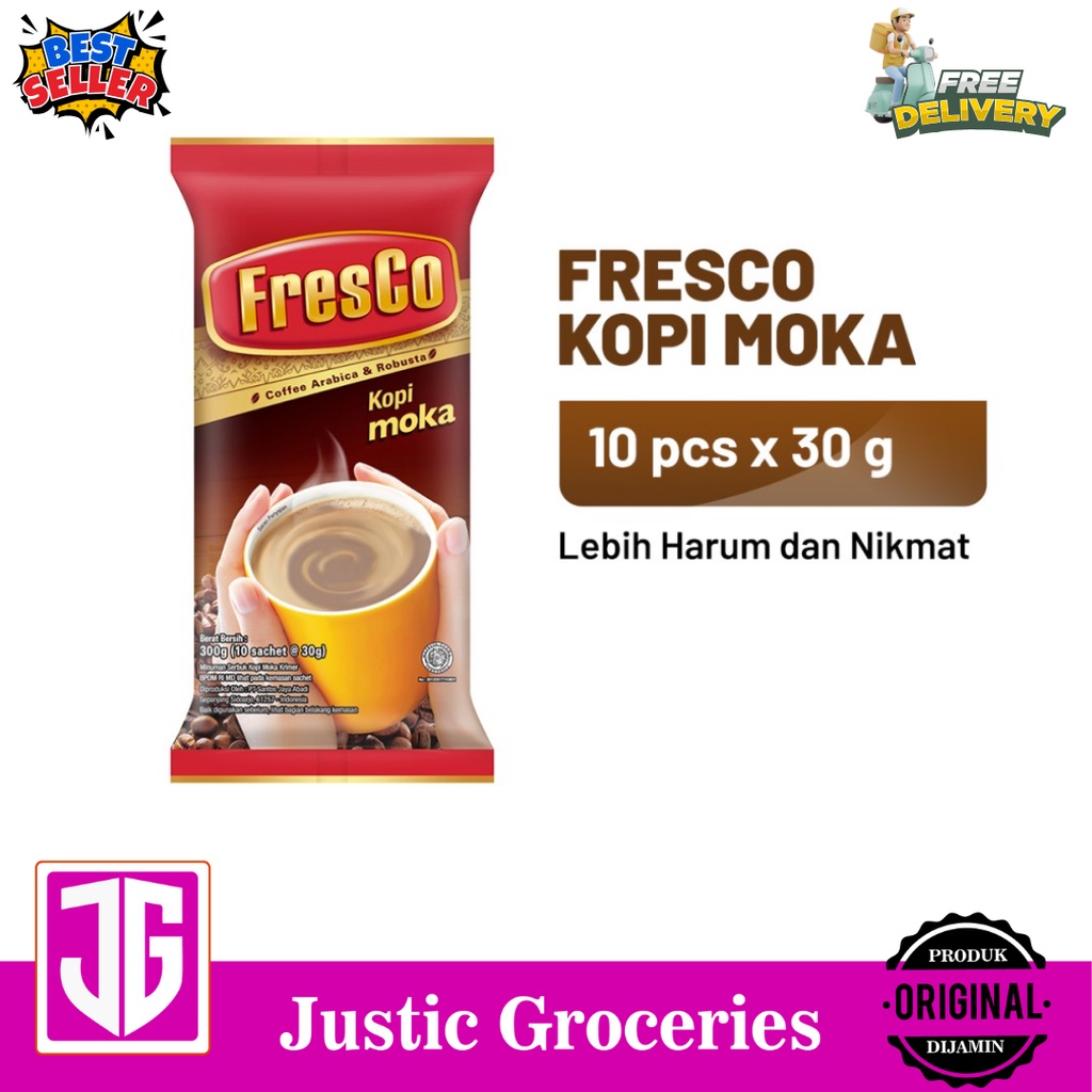 

FRESCO Krim Moka 1 Pack (10 x 28 gr) - Minuman Kopi Bubuk / Kemasan
