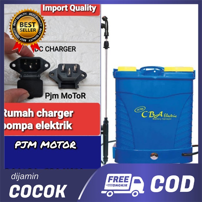 Bisa COD Hight Quality DC charger Rumah Colokan Cas Sprayer Pompa Semprot Hama CBA DC 12V Mesin Spar