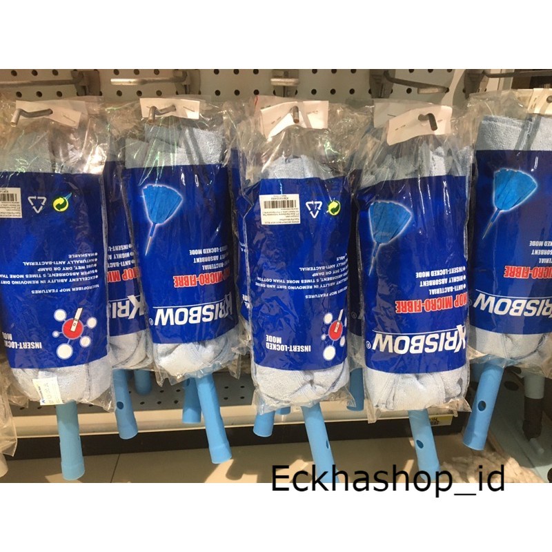 Krisbow spare microfiber mop / refill pel microfiber mop / Kepala Alat Pel Microfiber
