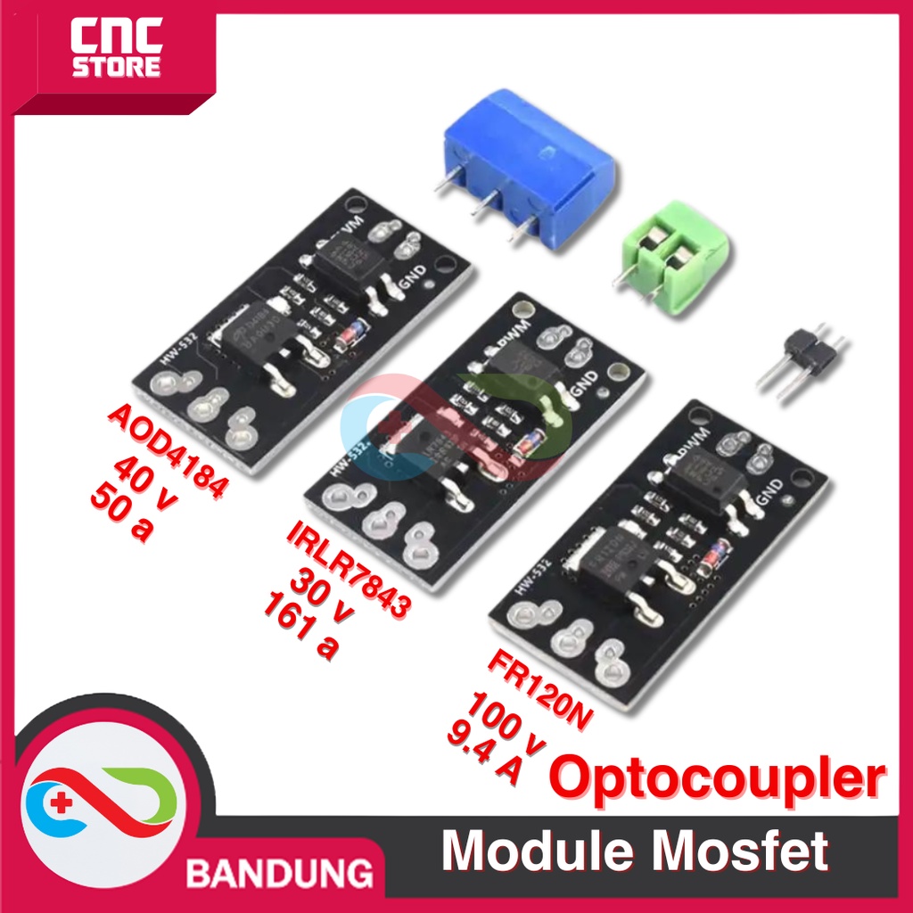 MODULE MOSFET FR120N D4184 LR7843 N CHANNEL PENGGANTI RELAY DRIVER OPTOCOUPLER