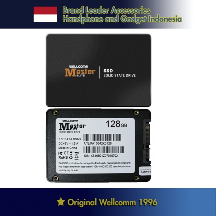 GROSIR Wellcomm ELITE SSD 128 GB SATA III 2.5" / SSD Murah / SSD 128 - SSD SAJA