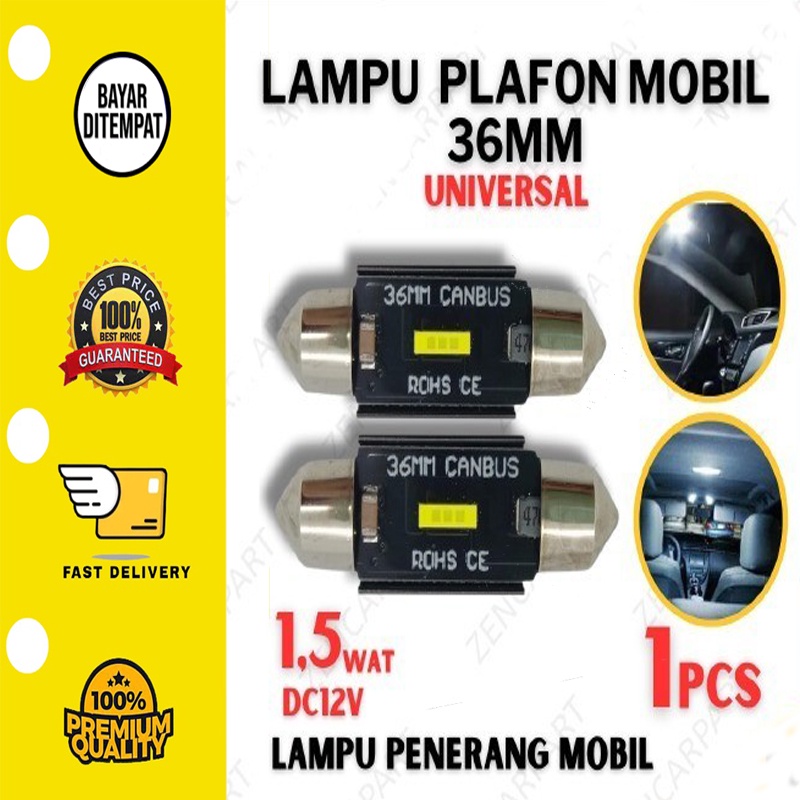 Lampu Plafon Mobil Csp 36 mm 36mm Lampu Plapon Festoon Kabin Heatsink
