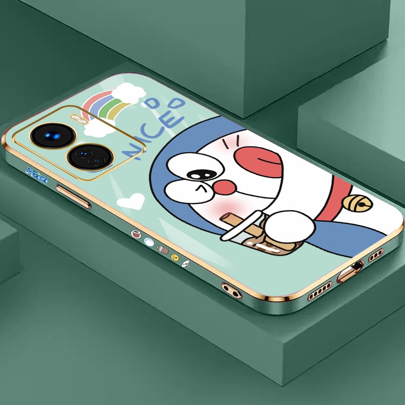 6D Plated Case Soft Casing hp untuk Casing Vivo Y16 Y15 Casing Vivo Y15a Y15c Y15s vivi Casing VivoY