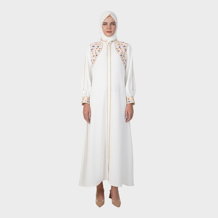 Hikmat Gamis Abaya Muslimah A3397 - White, M