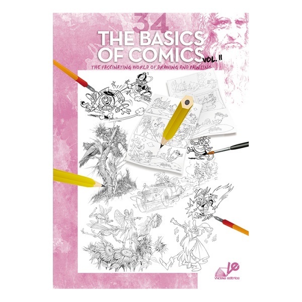 Leonardo Collection Books No 34 The Basic of Comics Vol. II Buku Latihan Belajar Gambar Komik Manga 