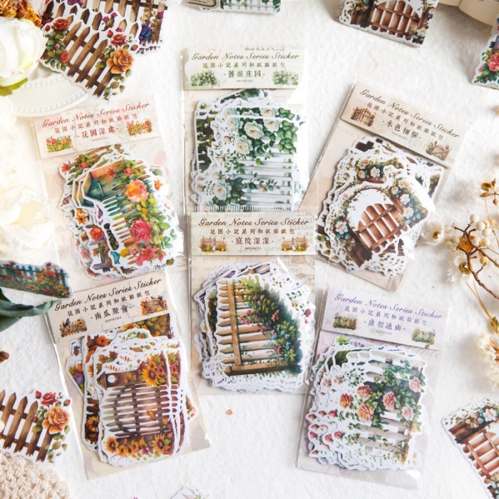 

Sticker Package GARDEN COLLECTION Stiker Deco Journalling Materials