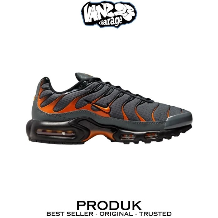 Sepatu Sneakers Nike Air Max Plus Tn Grey Orange 100% Original BNIB