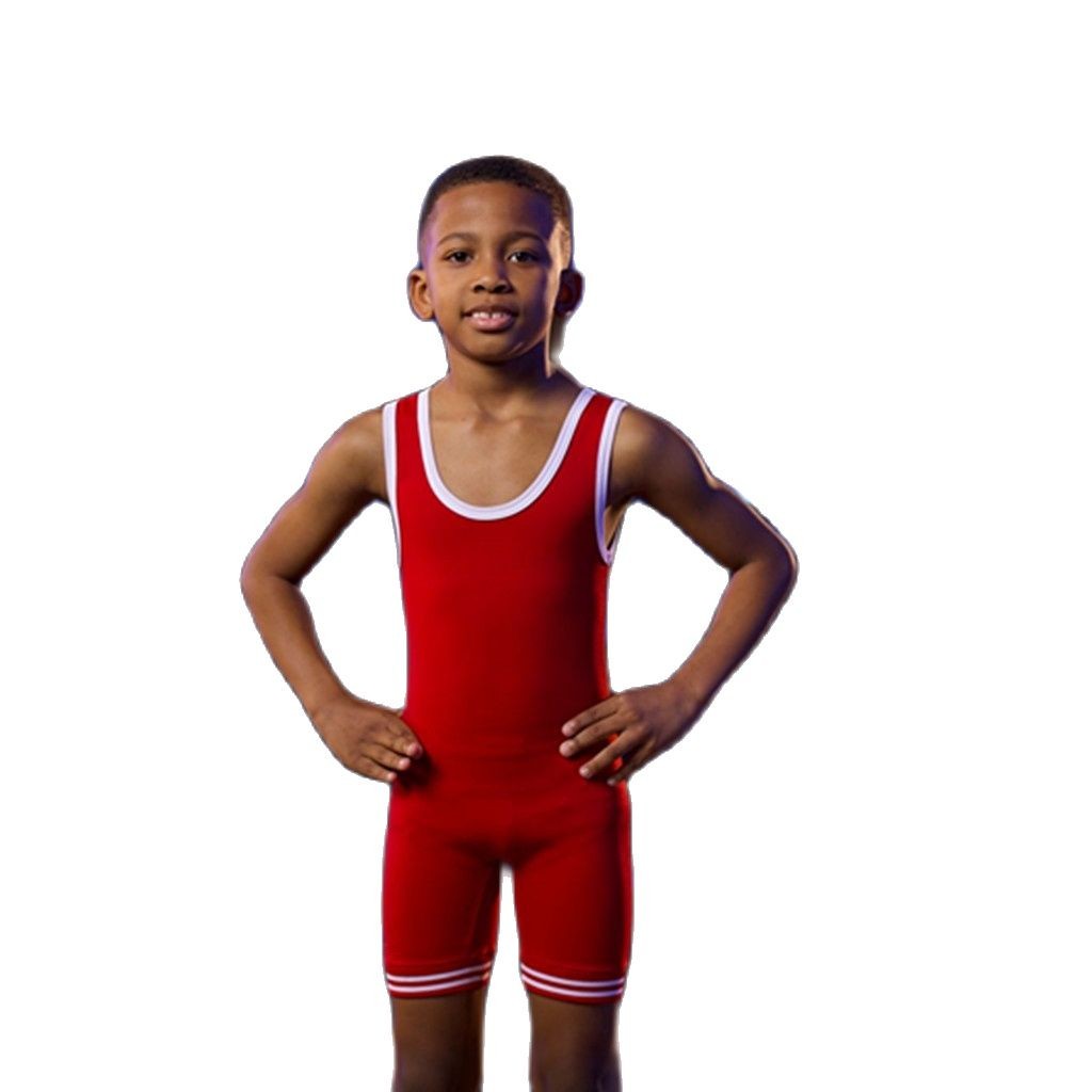 Boys Wrestling Singlets Suit Children Rash Guard One-Piece Wrestling Clothing Quick Dry Boxing Power