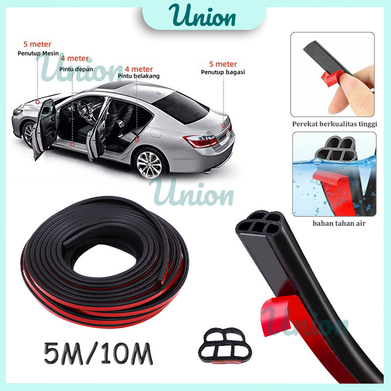 Strip Penyegel Kaca Depan Mobil Karet Kaca Pintu Mobil Karet Peredam Suara Getar