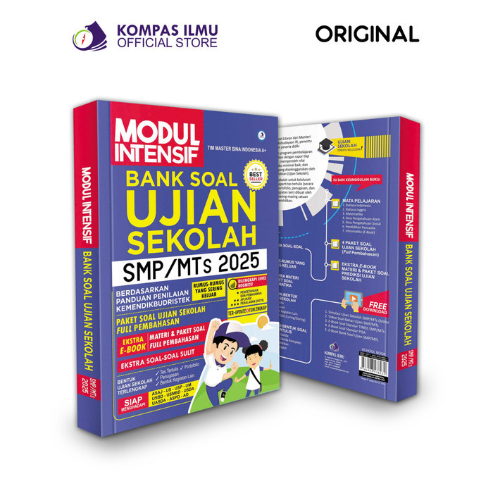 

Buku Ujian Sekolah SMP 2025 - MODUL INTENSIF BANK SOAL UJIAN SEKOLAH SMP/MTs 2025