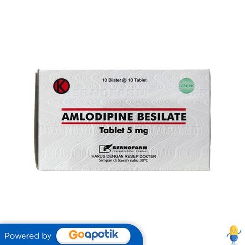 Amlodipine Besilate Bernofarm 5 Mg Box 100 Tablet