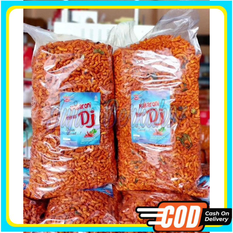 

Makaroni pipa 1kg (1000gr) Pedas DJ Makaroni pedes daun jeruk 1 KG