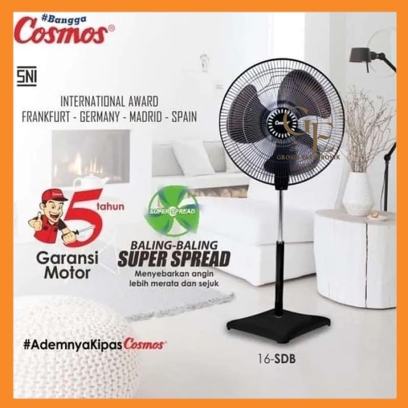 Cosmos 16-SDB Kipas Angin Berdiri / Stand Fan /kipas angin cosmos 16SDB[GE]