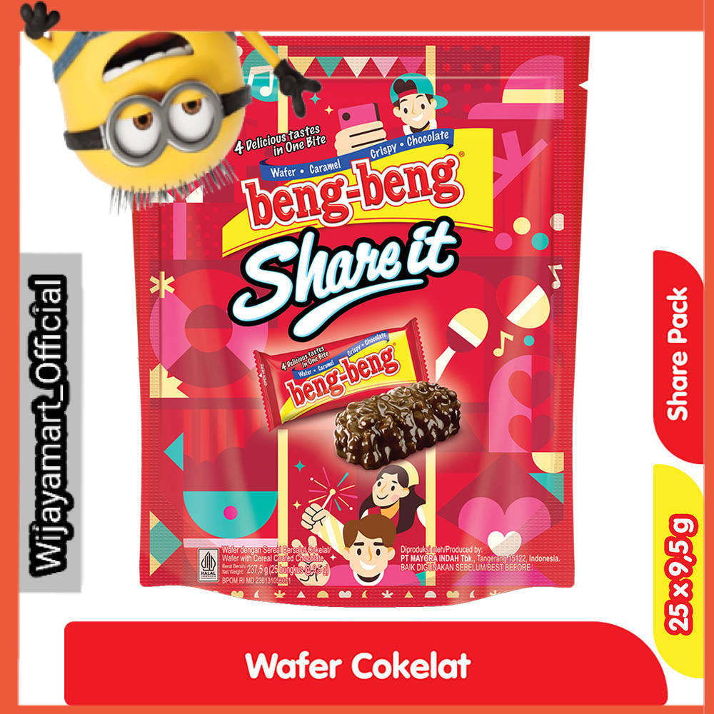 

beng-beng Share It Wafer Rice Crispy Cokelat Pouch 25 x 9.5 g