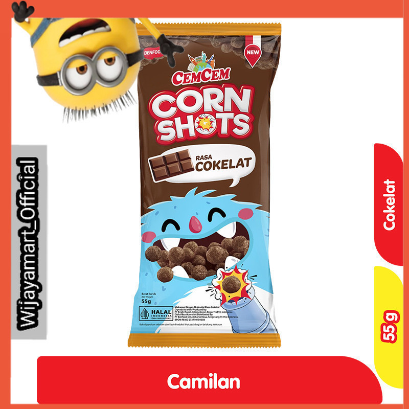 

CemCem Corn Shots Cokelat 55 g