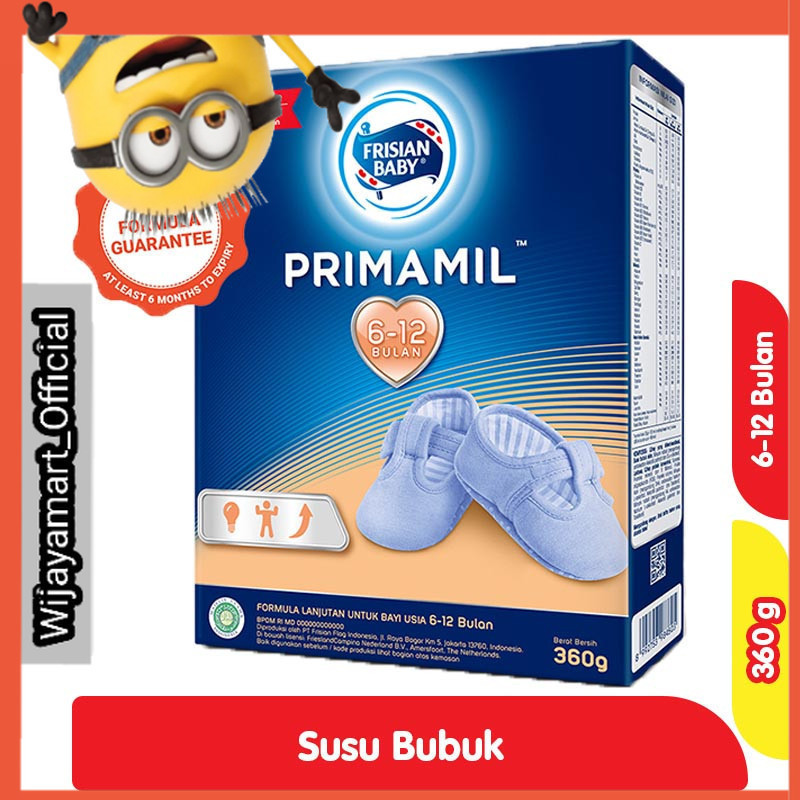 FRISIAN FLAG Primamil Susu Formula Bayi 6-12 Bulan 360 g