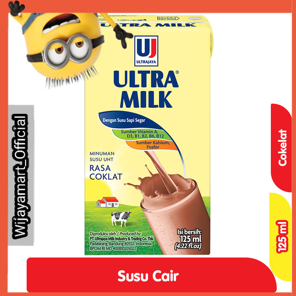 

Ultra Milk Susu UHT Coklat Kotak 125 ml