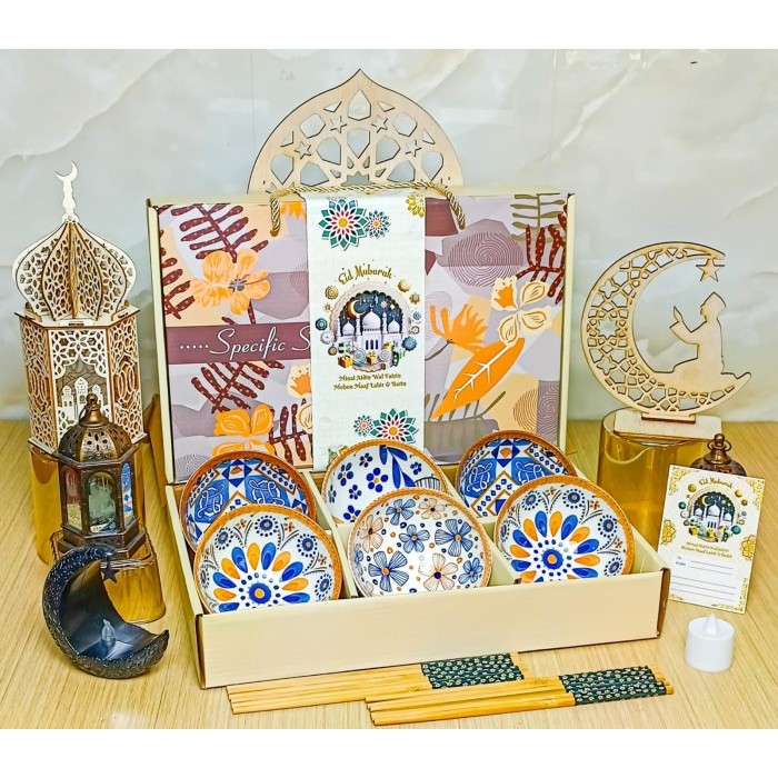 

[HAMPERS LEBARAN] Hampers Set Piring Mangkuk Peralatan Makan /Souvenir - Cairo 6 Bowl