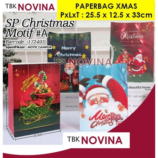 

PAPER BAG NATAL / TAS CHRISTMAS / TAS KERTAS / KANTONG KERTAS MERRY CHRISTMAS