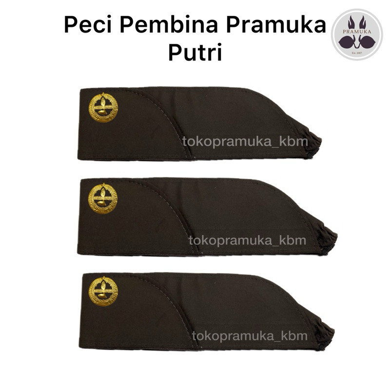 Peci Pembina Pramuka Putri | Coklat