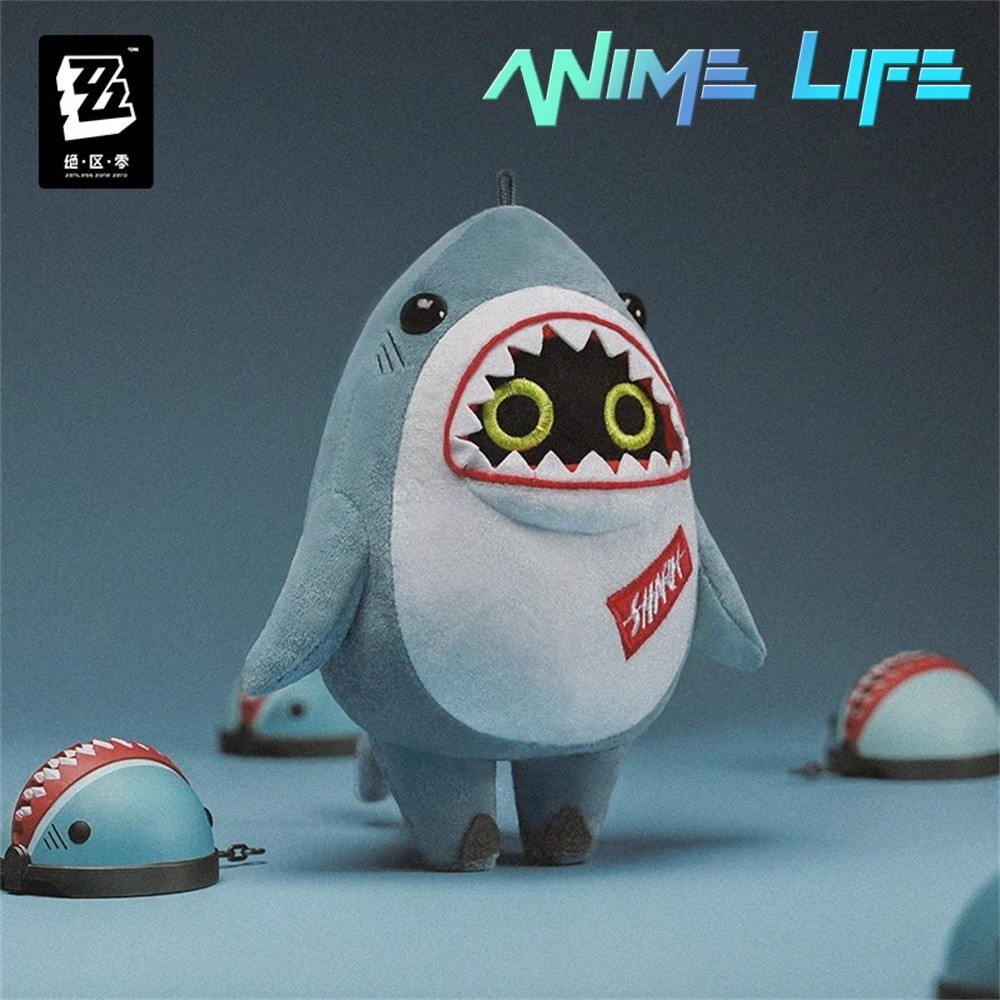 Plushie Game Zenless Zone Zero Bangboo Shark Doll Toy Plush Keychain Bag Pendant Cosplay Kids Gift C