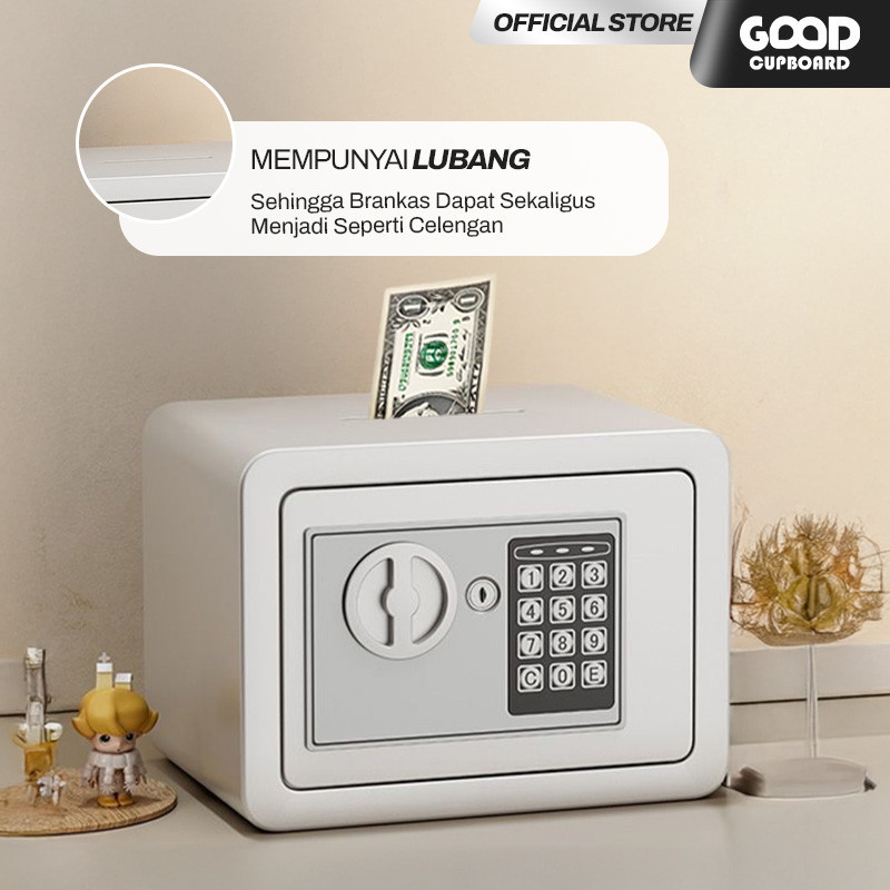 Brankas Mini Brankas Emas dan Uang Minimalis Brankas Pin Keamanan Brankas Penyimpanan Tabungan