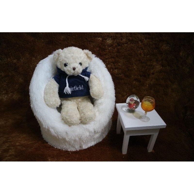 KNH75 Sofa Bayi putih, Sofa Pose, Kursi Baru Lahir, Sofa Bayi untuk Dudukan, Studio Foto Bayi Latar 