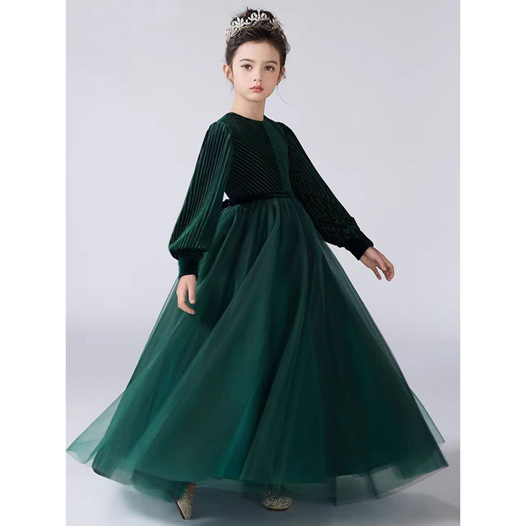 Printed Girl Dress Egg Girl Birthday Party Dress Beauty Pageant Piano Dress