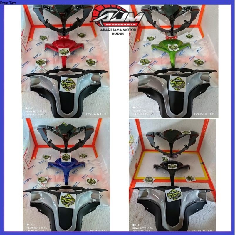AJM - COVER BATOK DEPAN BELAKANG SET VISOR JUPITER Z 2010 ROBOT TOTOK BATOK YAMAHA JUPITER ROBOT