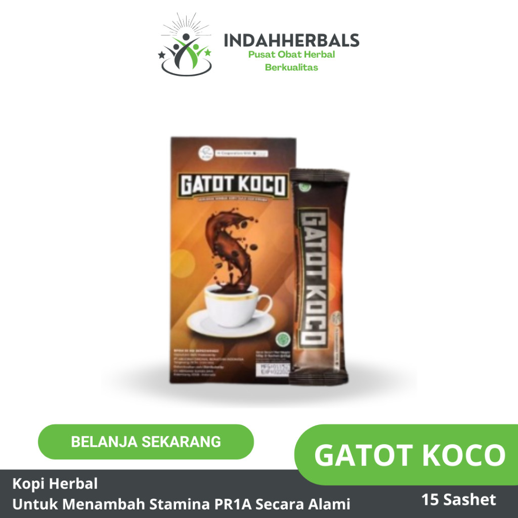 

Kopi Gatot Koco 1 Box 5 Sachet Minuman Serbuk Gatot Kaca By dr Richard Lee
