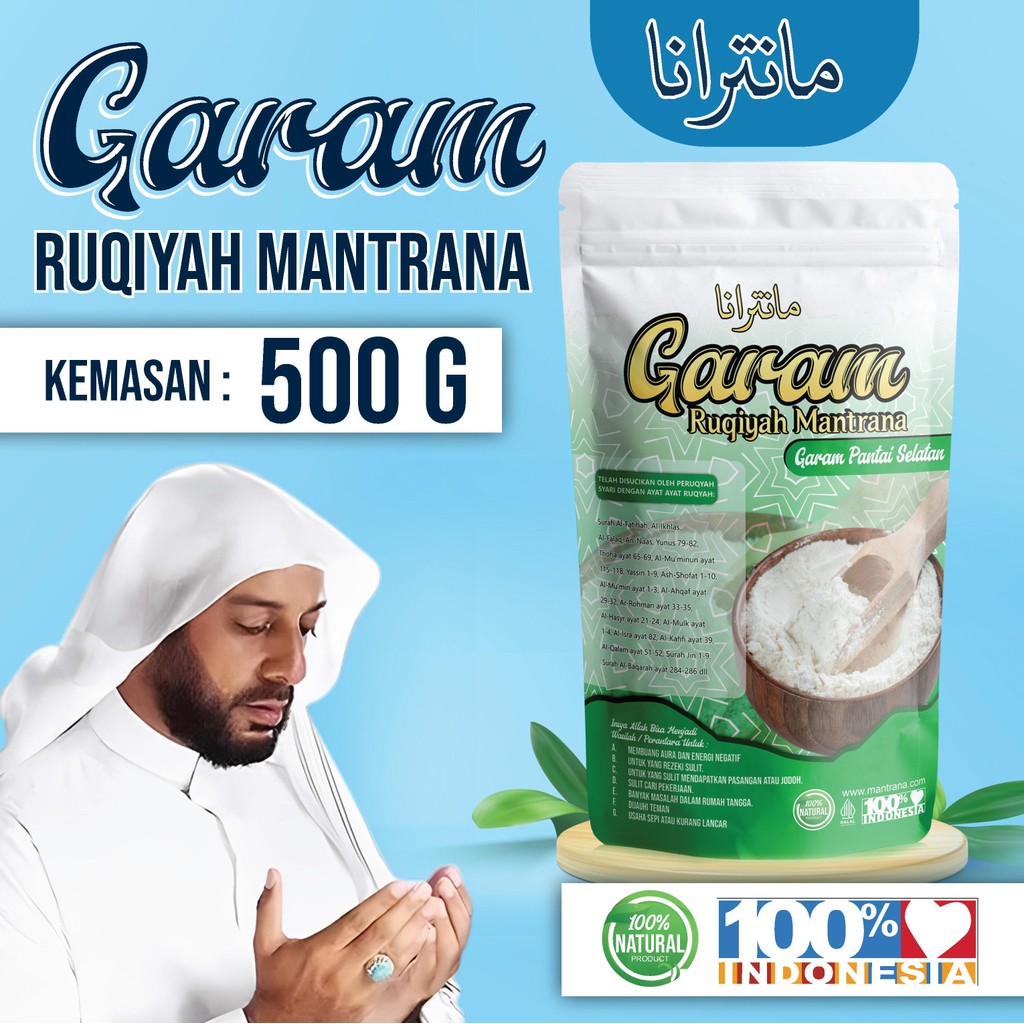 

Garam Ruqyah Mantrana Kemasan 500 Gram untuk Penjualan yang Sulit dan Meruqyah Tempat Usaha - Salt, Himalaya
