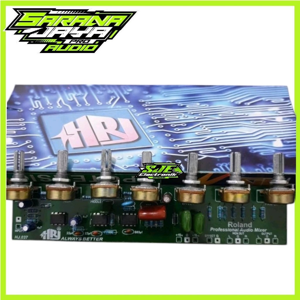 KIT MIXSER ROLAND 7 POTENSIO MIXER Amplifier