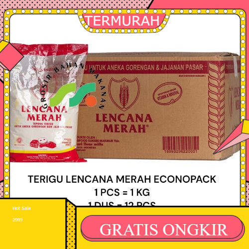 

TERIGU LENCANA MERAH ECO PACK 1KG PER DUS ISI 12PCS