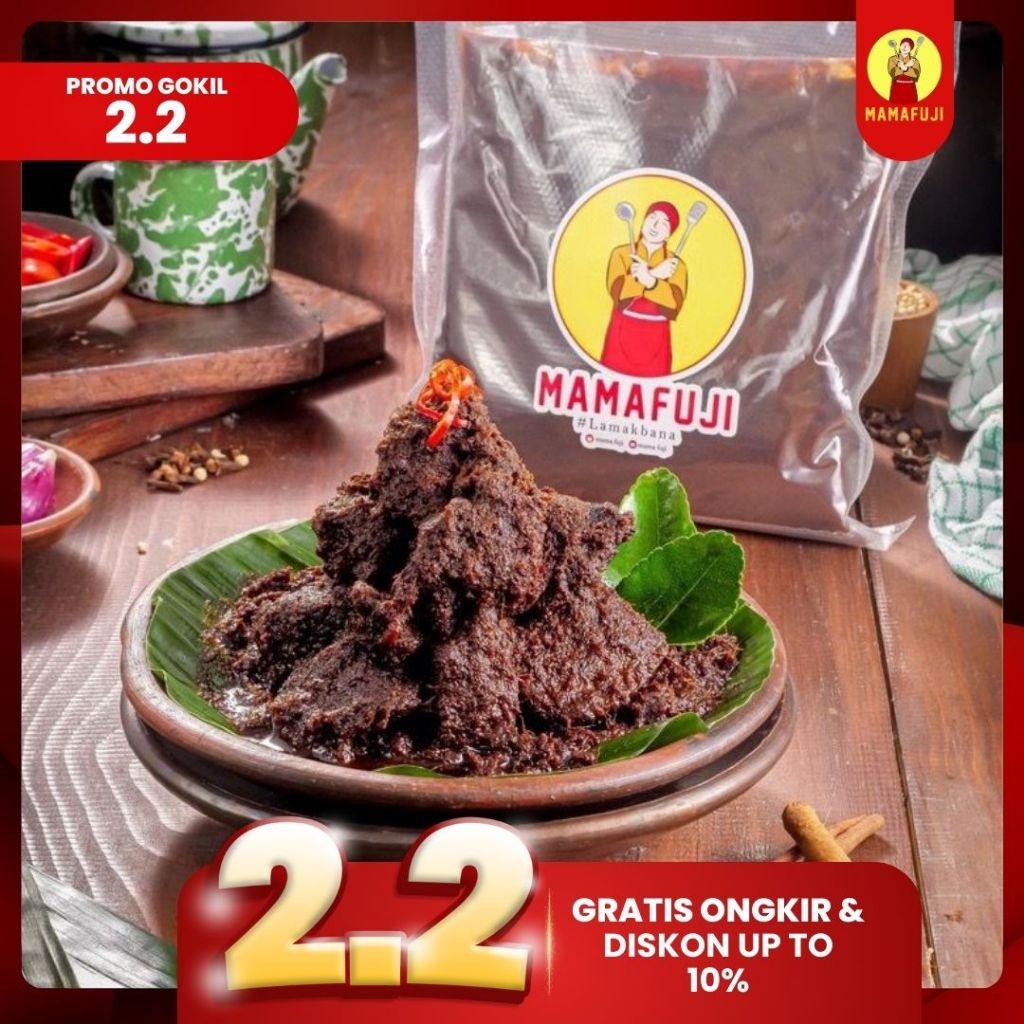 

Mamafuji - Rendang Padang Asli 700gr (Ukuran Besar)