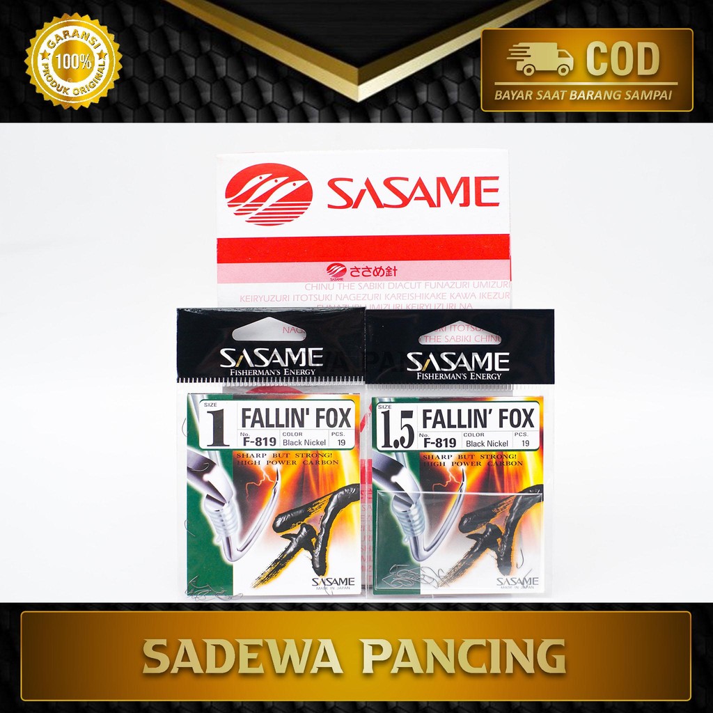 Mata Kail Sasame F-819 Fallin Fox Tanpa Lubang
