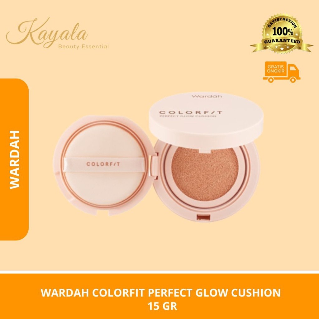WARDAH COLORFIT PERFECT GLOW CUSHION 15 GR - CUSHION WARDAH - CUSHION WARDAH COLORFIT - GLOW CUSHION