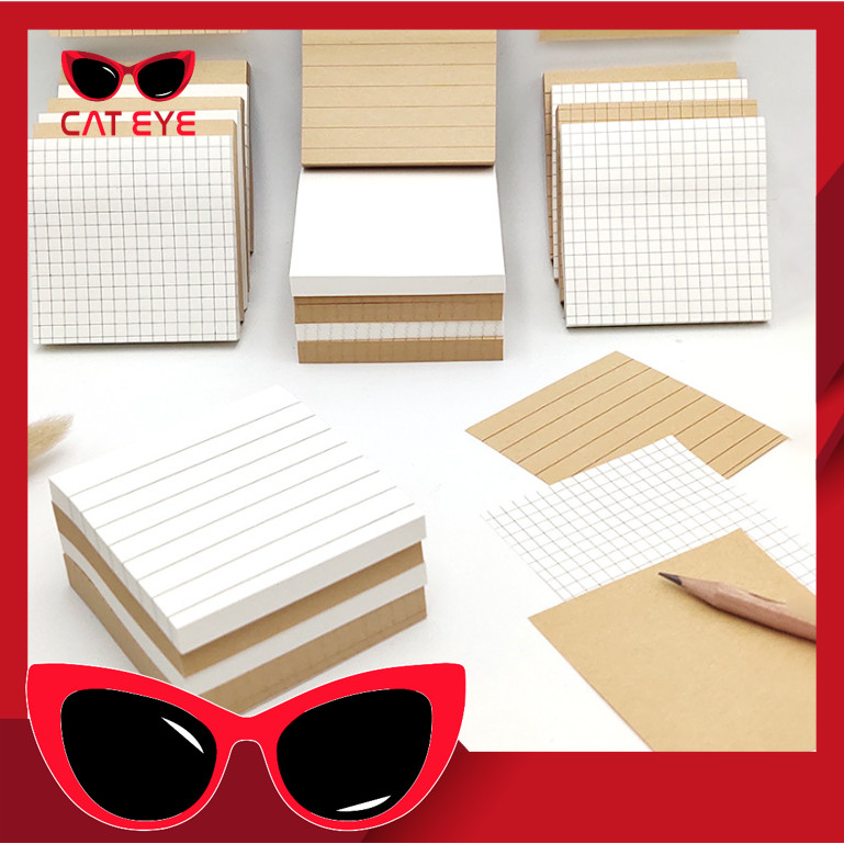 

PROMO - S6291 Sticky Note Memo Kraft Paper / Memopad Sticky Notes Vintage / Memo Tempel Mini Simple / Sticker Notes Catatan Mini