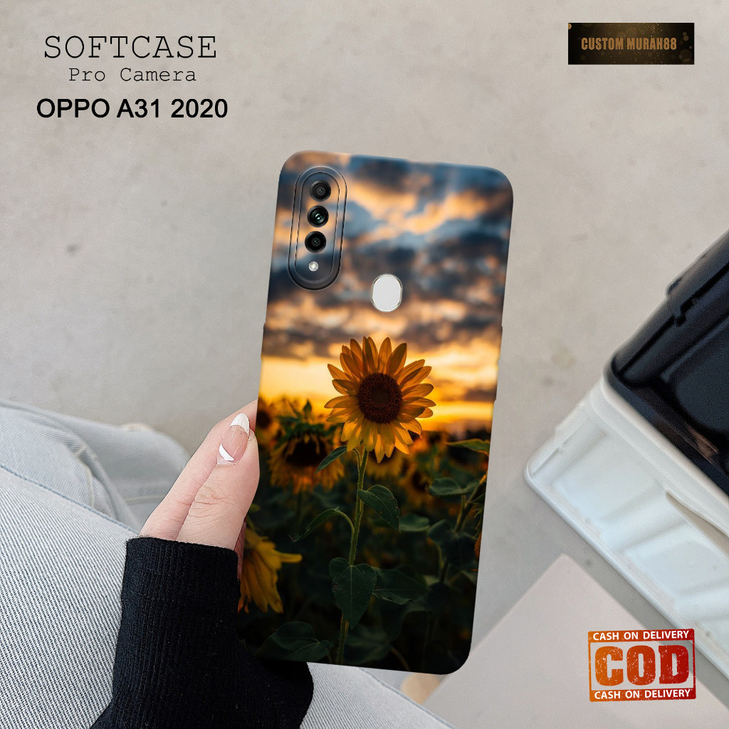 Case Hp OPPO A31 2020 Terbaru - Fashion Case BUNGA  - Casing Hp OPPO A31 2020 - Softcase Pro Camera 