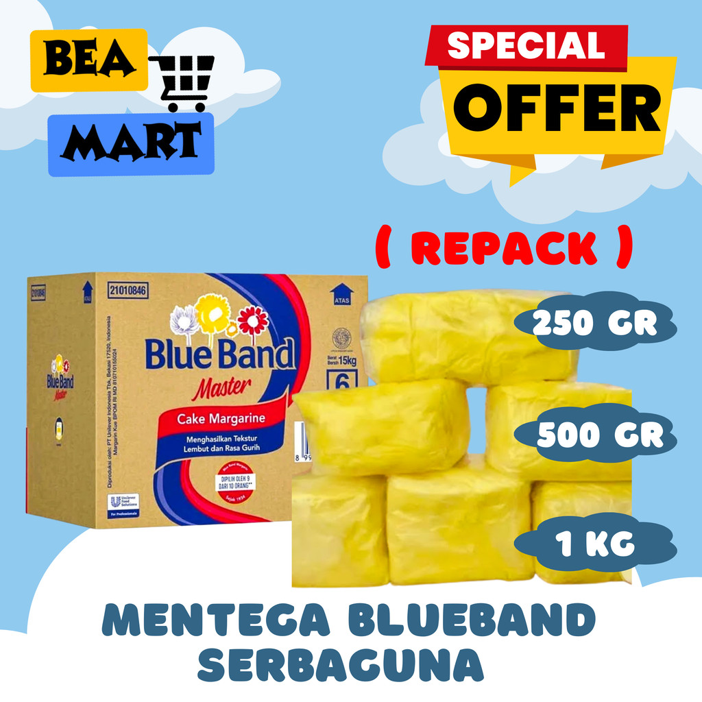 

Mentega Blueband Serbaguna 250 500 gr 1 kg | Margarin 250gr 500gr 1kg