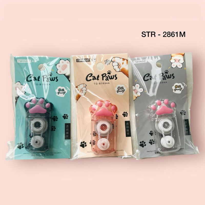 

Correction Tape Glitter Motif Paw / Tipe-X Glitter Motif Lucu / Correction Pita Motif Cat Paw (STR-2861M)