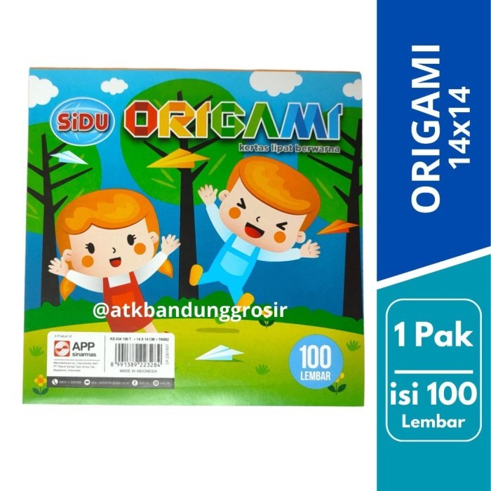 

Kertas Origami Kertas Lipat Sinar Dunia Origami 14x14 isi 100 Lembar - SIDU 14x14, 100 L