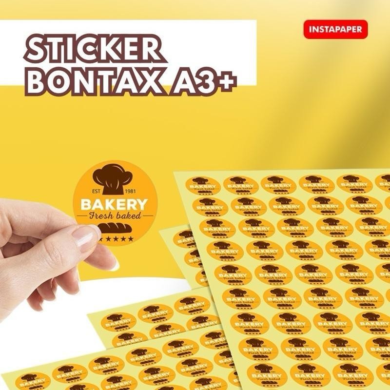 

Stiker Bontax Chromo / Stiker Label Makanan & Minuman