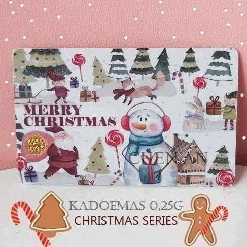 FINEGOLD BABYGOLD MERRY CHRISTMAS / NATAL BY CA NEW EMAS MINI GIFT SERIES