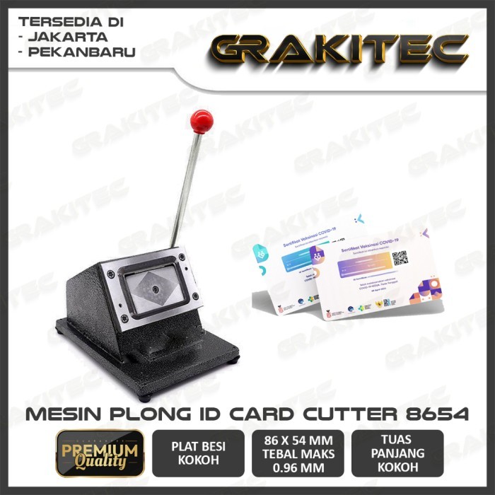 

Alat Potong ID Card / Plong ID Card / PVC Card Cutter GRAKITEC