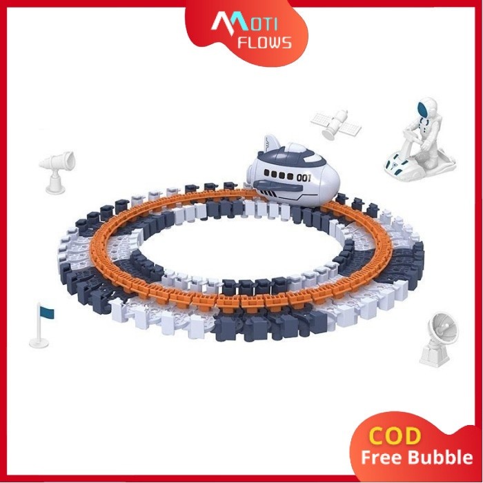 Mainan Anak Space Diy Chaner Able Track 103 Pcs Mainan Track Astronaut